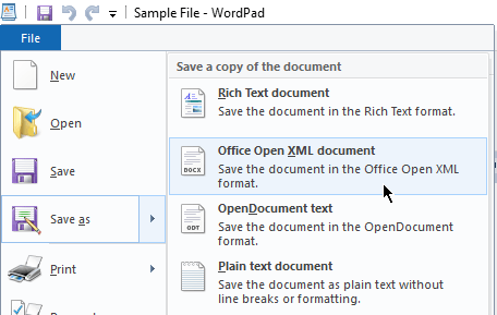 word for mac 2011 can open odt file